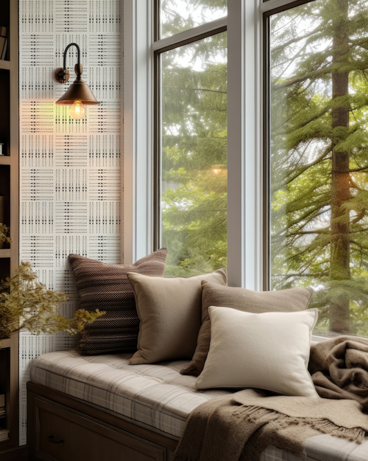 Ski Square Sketch Wallpaper