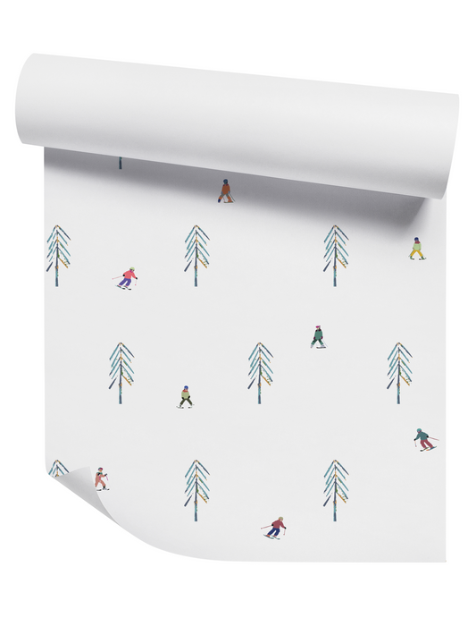 Willow + Wild Ski Day Grasscloth Wallpaper Roll - 32" x 22'