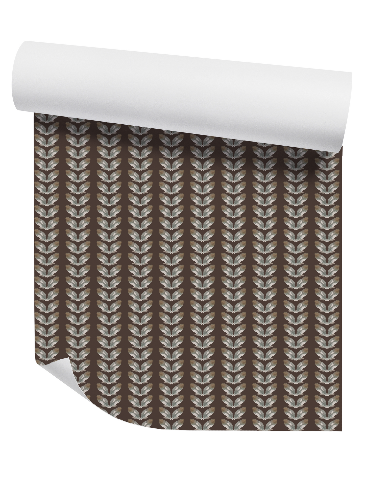 Willow + Wild Petal Stripe Deep Chestnut Grasscloth Wallpaper Roll - 32" x 22'