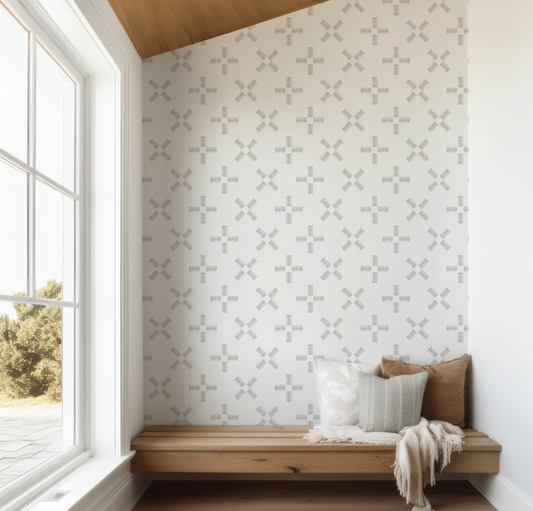 Painter's Watercolor Cross and X Wallpaper