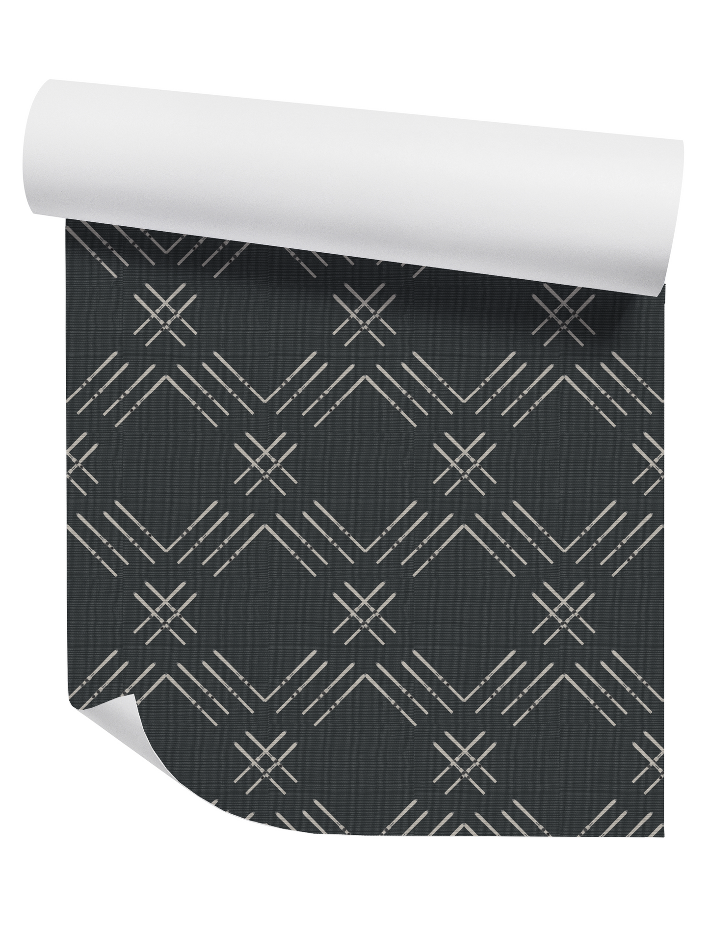 Gray Ski Diamond on Dark Navy Wallpaper