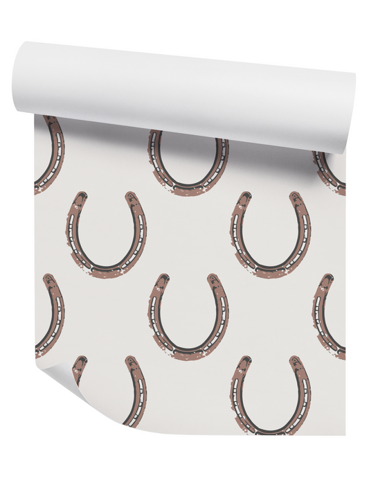 The Luckiest in Rust on White Wallpaper