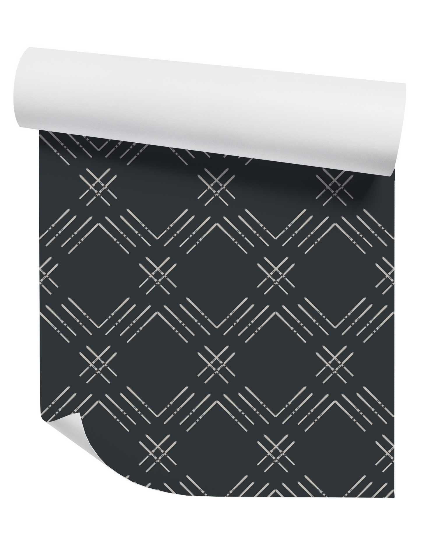 Gray Ski Diamond on Dark Navy Wallpaper