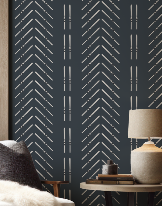 Ski Chevron ( Pizza French Fries ) on Blue Wallpaper