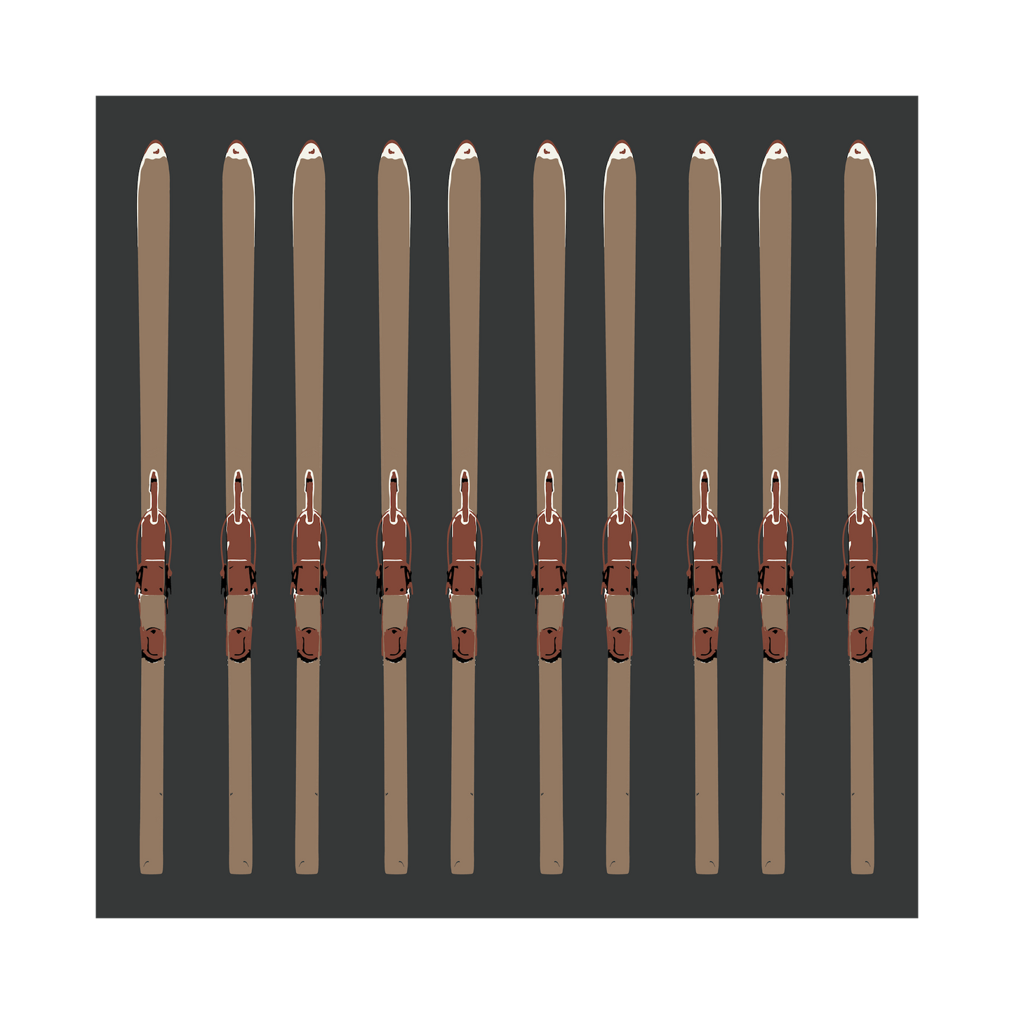 Skis Up Art Print
