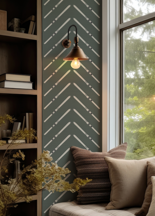 Ski Chevron Green ( Pizza French Fries ) Wallpaper