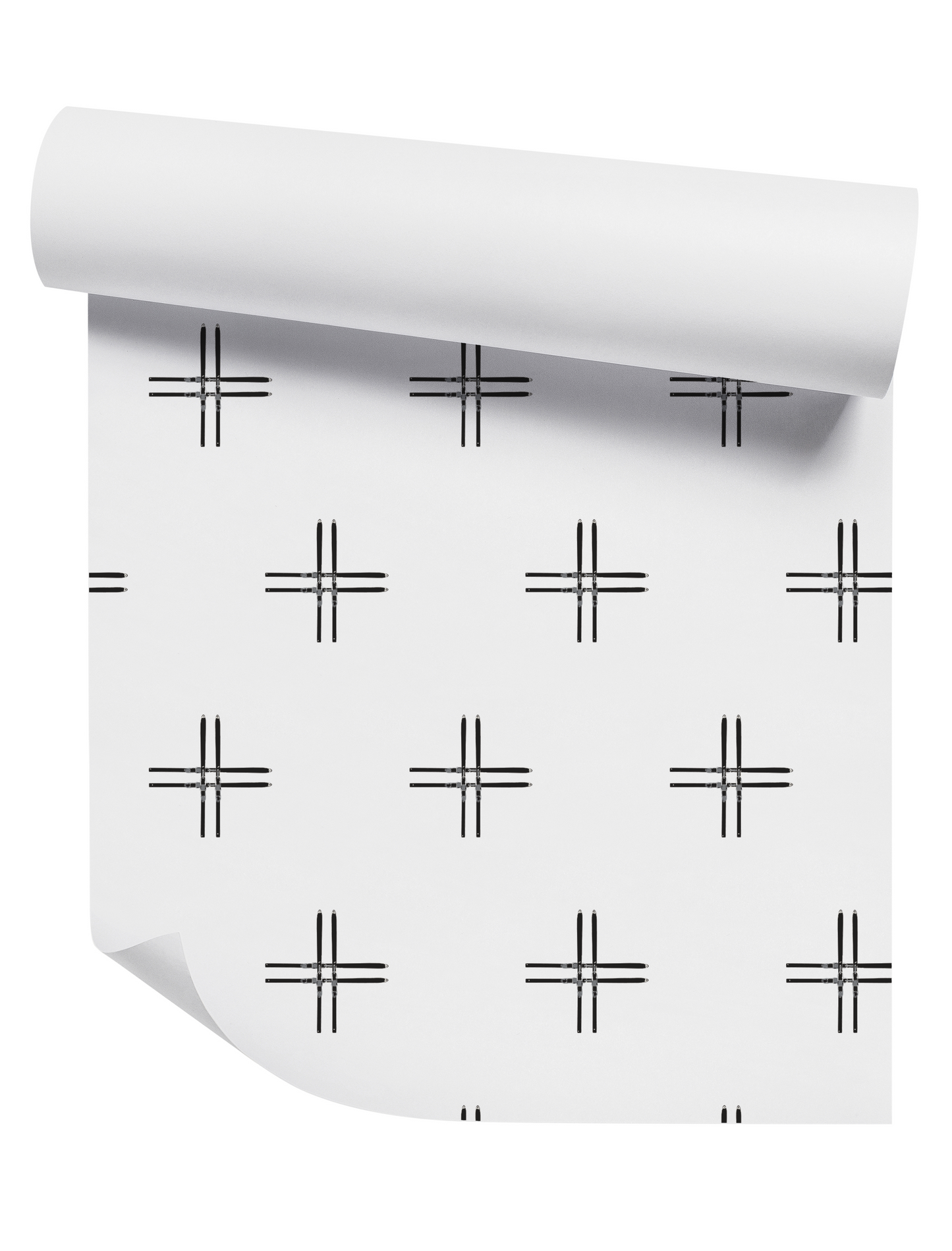 Willow + Wild Ski Cross Grasscloth Wallpaper Roll - 32" x 22'