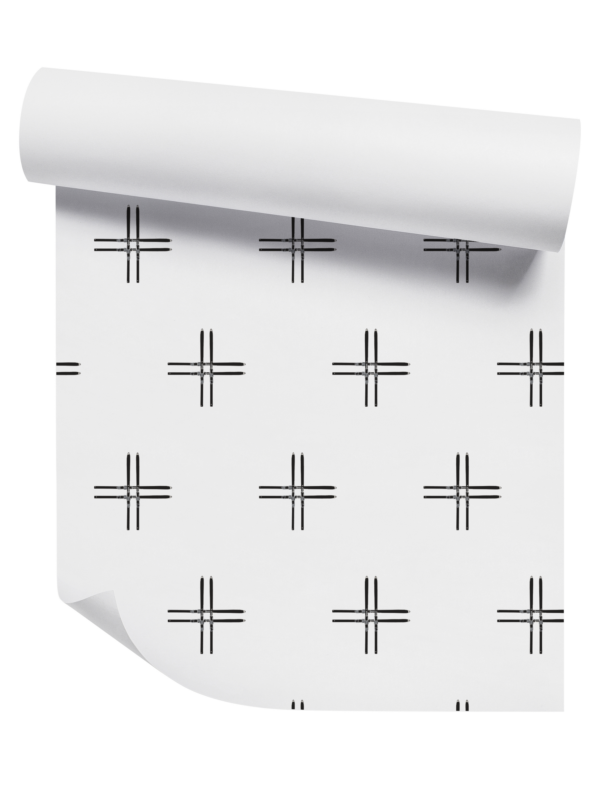 Willow + Wild Ski Cross Grasscloth Wallpaper Roll - 32" x 22'