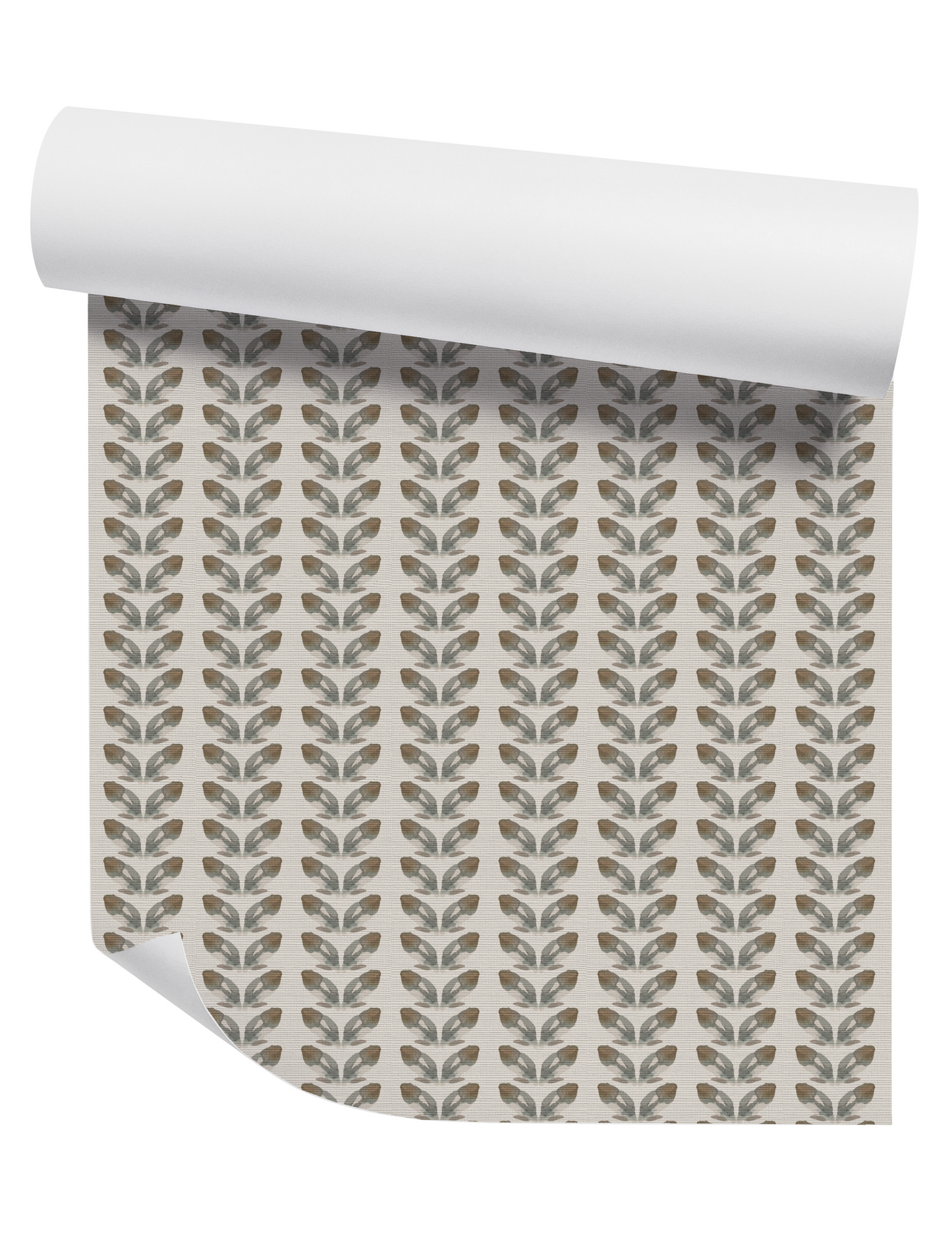 Willow + Wild Petal Stripe Cream Grasscloth Wallpaper Roll - 32" x 22'