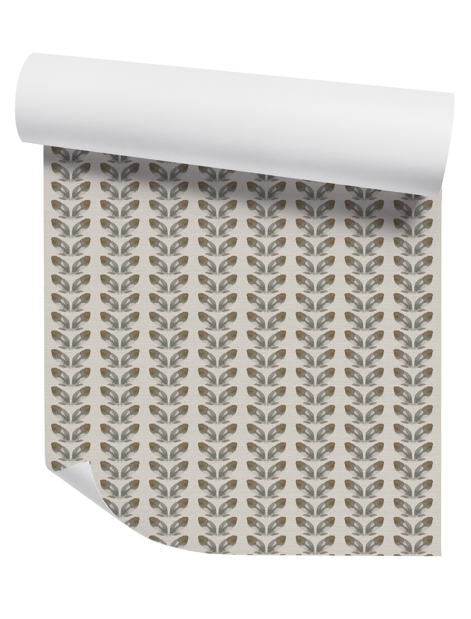 Willow + Wild Petal Stripe Cream Grasscloth Wallpaper Roll - 32" x 22'